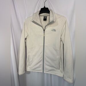 The North Face Cream Full-Zip Fleece Jacket